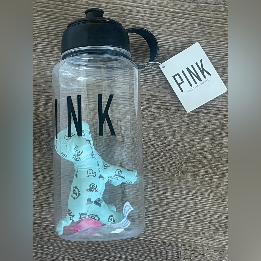 PINK Victoria’s Secret Limited Edition Mini Dog and Water Bottle